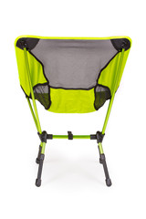 Folding camping chair on white background