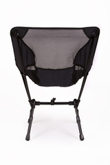 Folding camping chair on white background