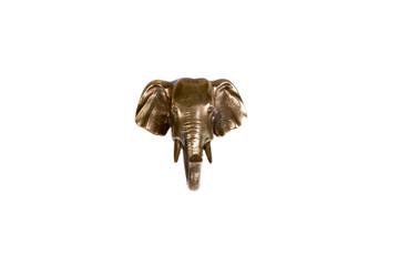 Vintage coat hooks on a white background 