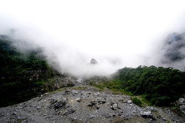 Moody Nature of Taroko Gorge in Taiwan