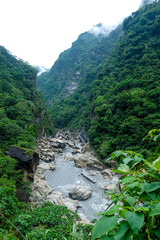 Fototapeta na wymiar Moody Nature of Taroko Gorge in Taiwan