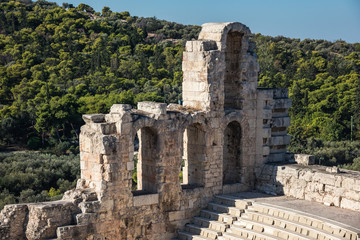 Fototapeta na wymiar Acropolis Of Athens, Part of ruins