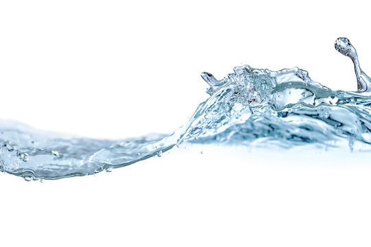 Isolated water vawe at the white background