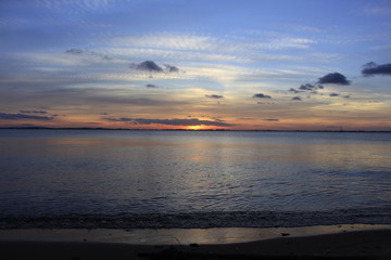Obraz premium sunset in guaíba