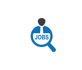 Modern Job Search icon, Find job icon
