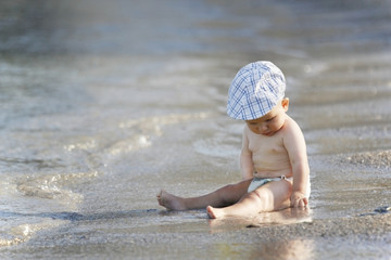 Baby on the beach