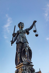 lady justice with the scale symbolizes the law