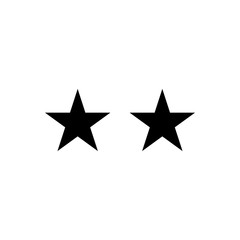 Two Star, Rating glyph icon