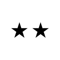 Two Star, Rating glyph icon
