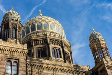 Obraz premium Berlin - Synagoge / Oranienburger Straße Kuppel im Detail