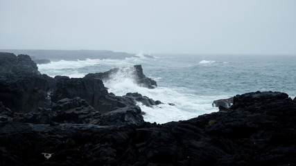 Stormy Ocean in Iceland