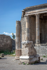 The ruins of a roman temple Pompeii Italy - 232362633