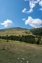 Mountains in the Pyrenees through the valley of Aran