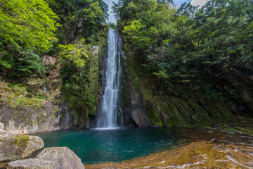 Fototapeta premium Waterfall deep inside forest