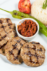 Grilled delicious meatball