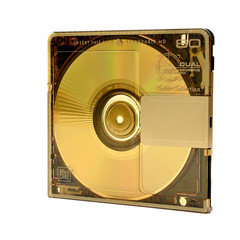 Mini Disc for recording and listening to sound on an isolated background.