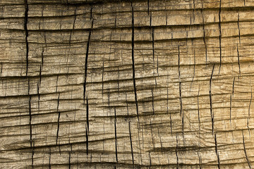 Cracked wooden surface background.