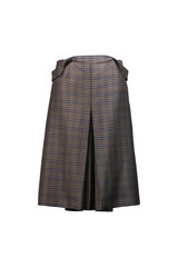 plaid skirt isolated on white background