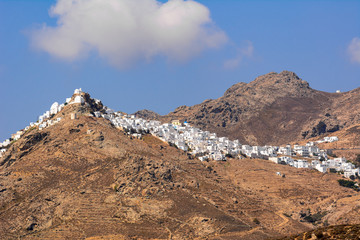 Wild and dry Serifos island with lovely hills and beautiful whitewashed houses. Cyclades, Greece © vivoo