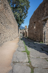 A roman street in Pompeii - 232366264