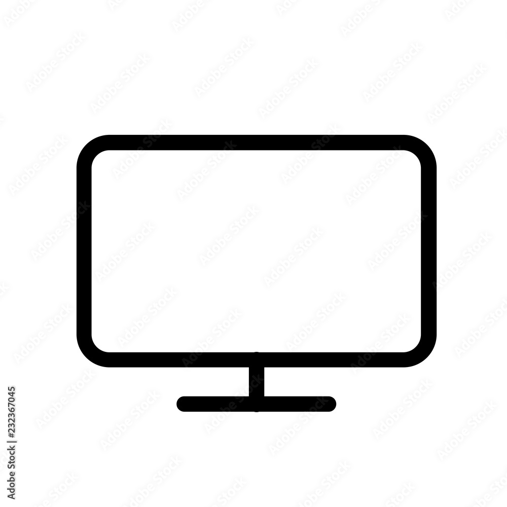 Poster vector desktop computer icon