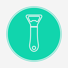 Bottle opener vector icon sign symbol