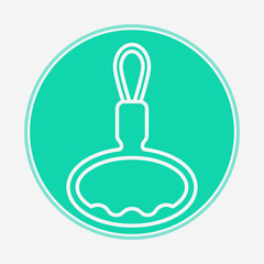 Bus handrail vector icon sign symbol