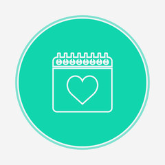 Calendar vector icon sign symbol