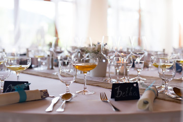 Wedding table decoration