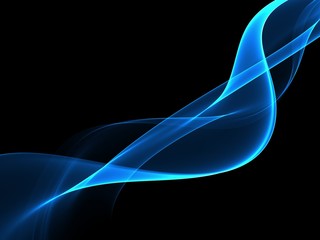 Abstract blue flow wave background