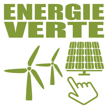 Logo énergie verte.