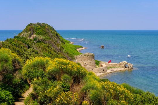 Fortress of Skanderbeg, Cape Rodon, Kepi i Rodonit, Adriatic, Ishem, Durres, Durres, Albania, Europe
