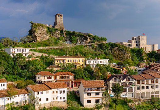 Fortress and Skanderbeg Museum, Kruja, Kruje, Durres Qar, Durres, Albania, Europe