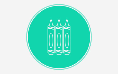 Crayon vector icon sign symbol