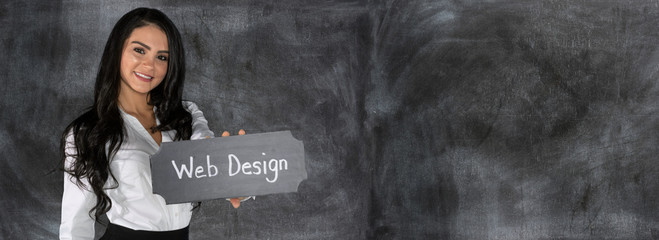 Happy Hispanic Businesswoman