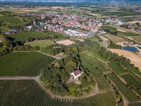 Erentrudis chapel on the Tuniberg, Munzingen, Freiburg im Breisgau, Baden-Wurttemberg, Germany, Europe
