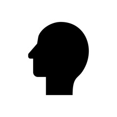 Head man glyph icon