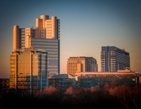 Image of cityscape of munich with big buildings