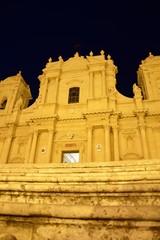 Fototapeta premium Noto (Sicily) cathedral, by night