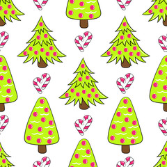 Merry Christmas and Happy New Year. Seamless backgrounds with traditional holiday symbols. Best choice for cards, invitations, printing, party packs, party invitations, digital scrapbooking.