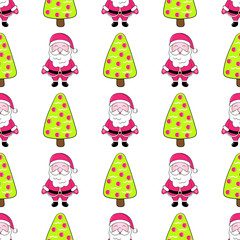 Merry Christmas and Happy New Year. Seamless backgrounds with traditional holiday symbols. Best choice for cards, invitations, printing, party packs, party invitations, digital scrapbooking.