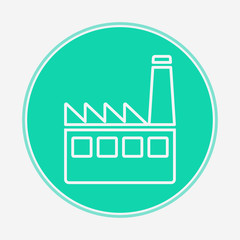 Factory vector icon sign symbol