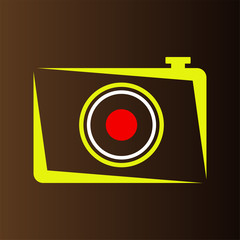 Vector image of the camera. Logo. Isolated.