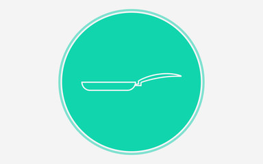 Frying pan vector icon sign symbol