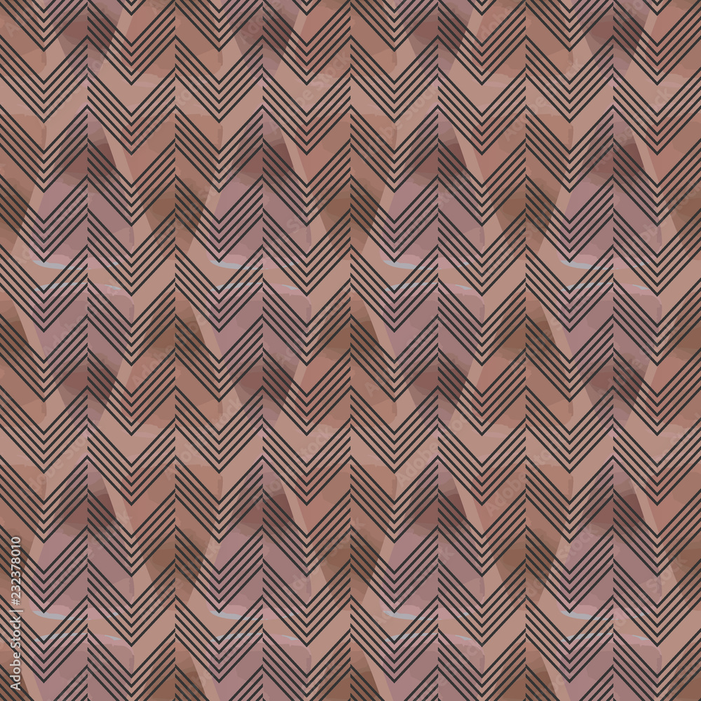 Poster Chevron seamless pattern with scandinavian art decoration for wrapping and textile vector print.