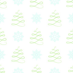 Merry Christmas and Happy New Year. Seamless backgrounds with traditional holiday symbols. Best choice for cards, invitations, printing, party packs, party invitations, digital scrapbooking.