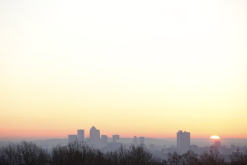 Sunrise over City of London - 232379635