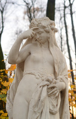 Fototapeta premium Statue of allegory of night in Summer Garden.