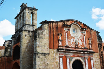 Streets of the colonial city of Santo Domingo, Dominican Republic, local color