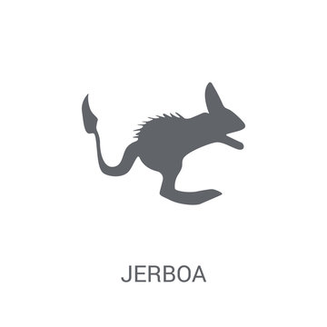 Jerboa icon. Trendy Jerboa logo concept on white background from animals collection